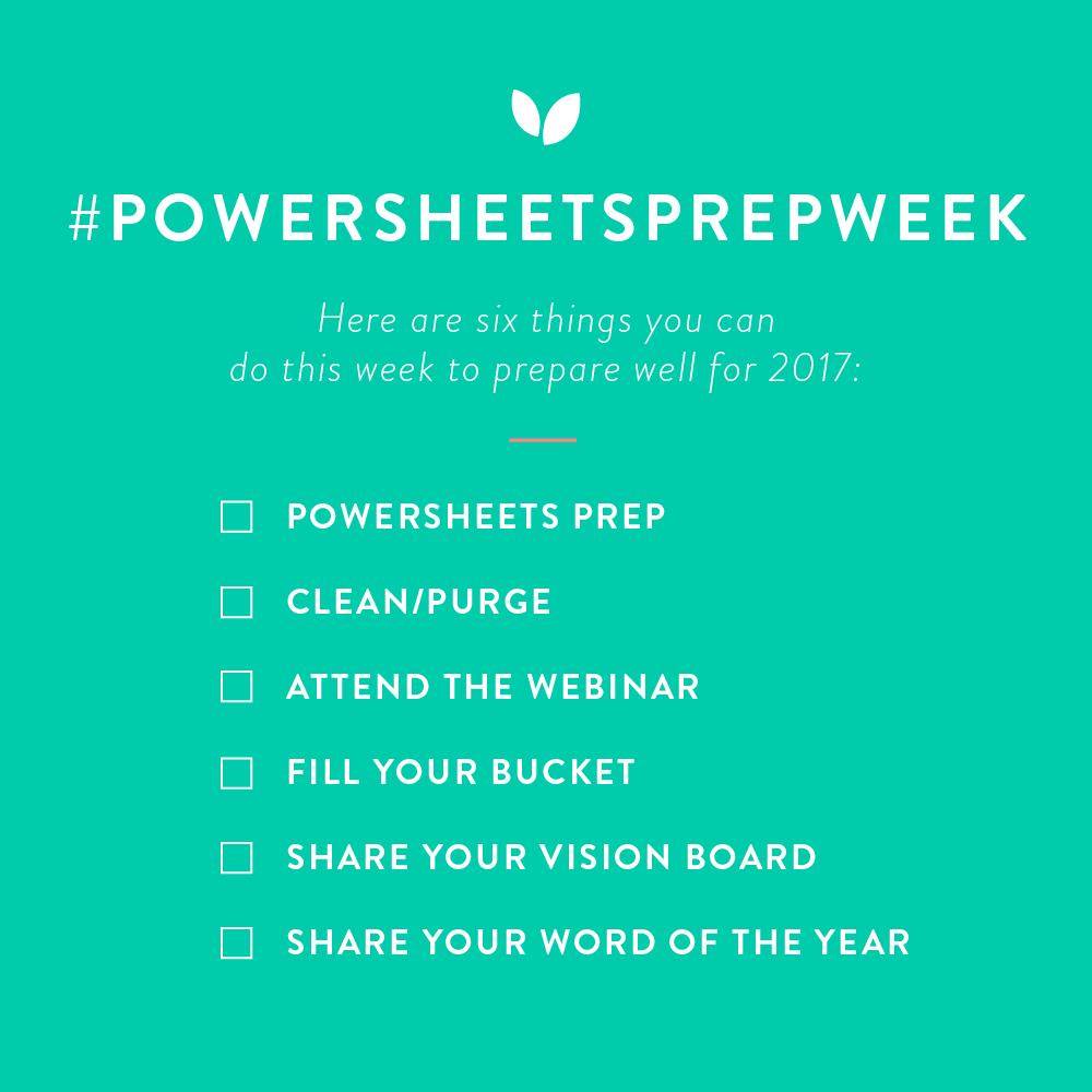 2017 PowerSheets Prep Week is here!