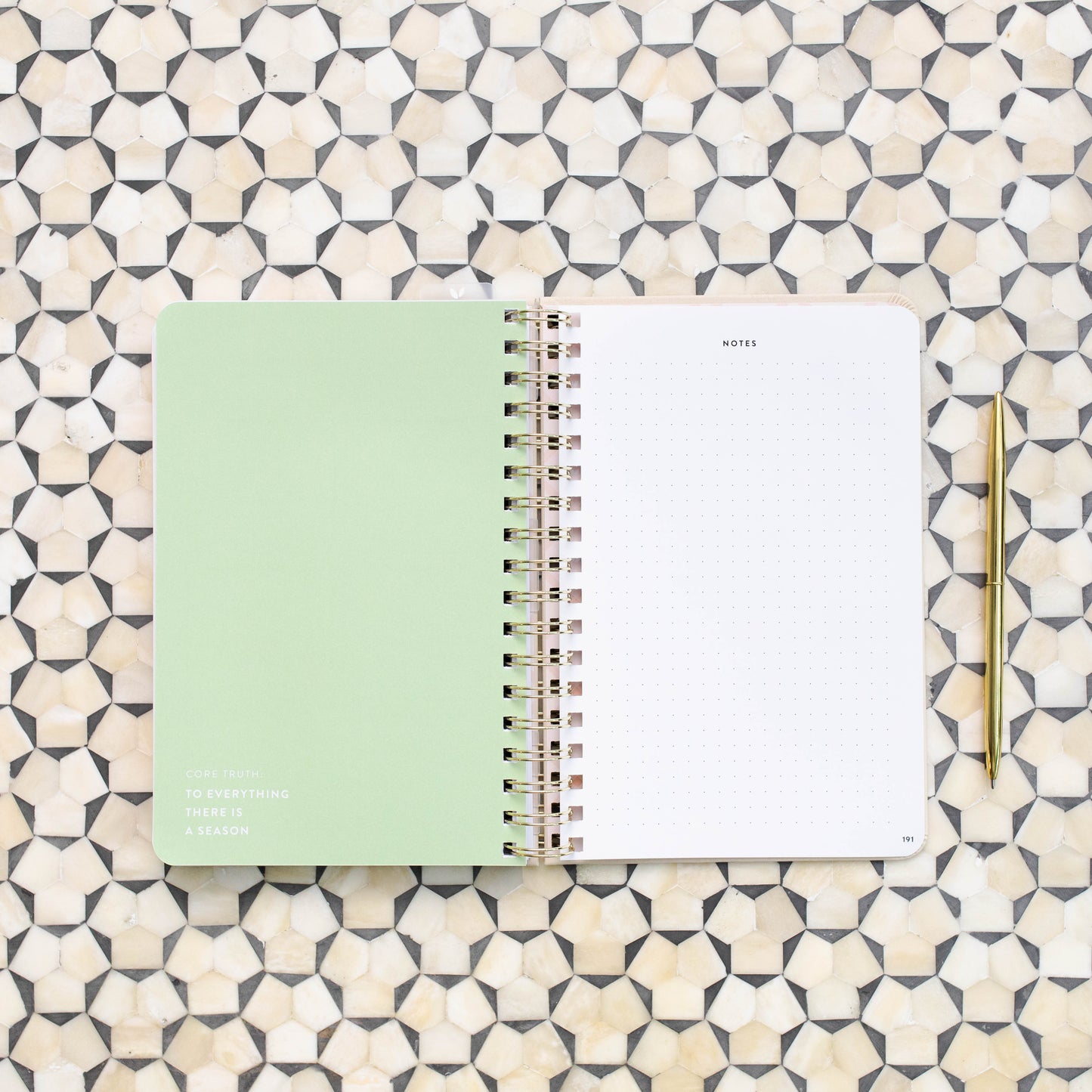 Fresh Start Daily Goal Planner® | Undated (Natural Linen Spiral)