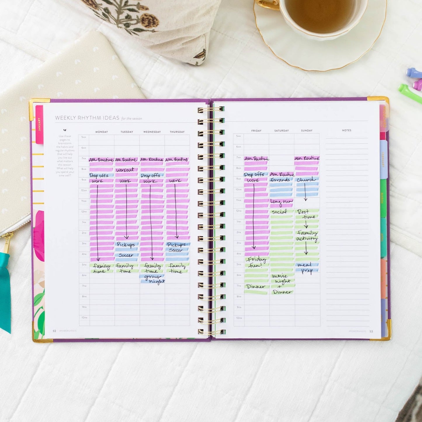 2024 One-Year PowerSheets® Goal Planner| Perennial