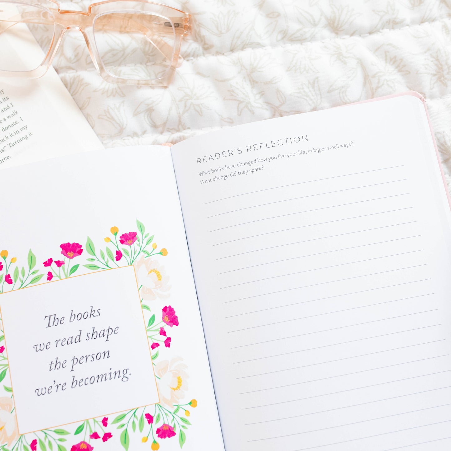 Cultivated Reading Journal | Blush Blooms
