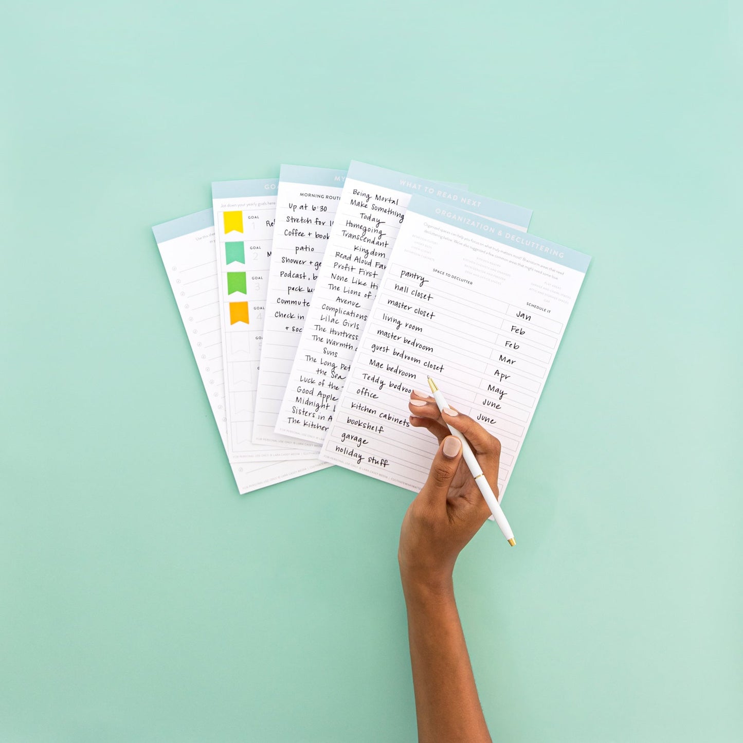 2022 PowerSheets - Cultivate What Matters - Everyday Essentials Wildcard Page Pack - Goal Setting