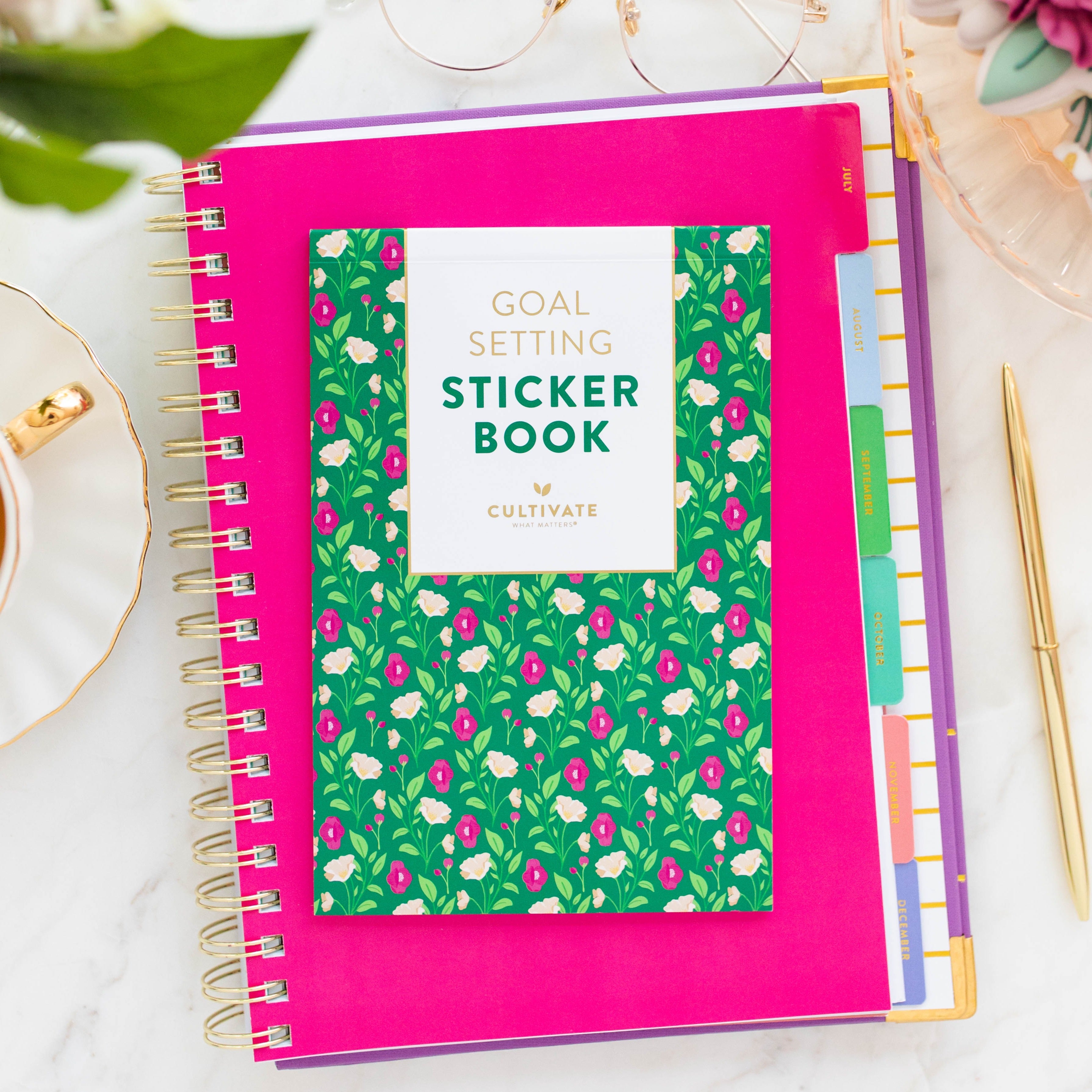 Diary stickers. Check and with list, goals and arrows, yes a