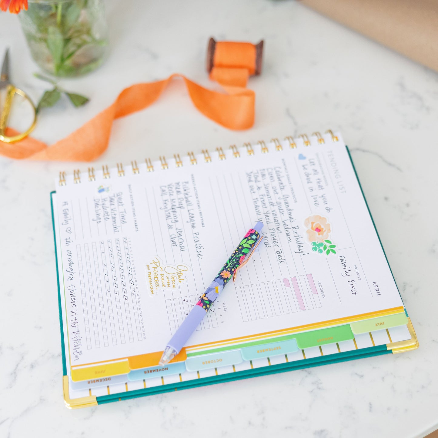 One-Year PowerSheets® Goal Planner | Secret Garden