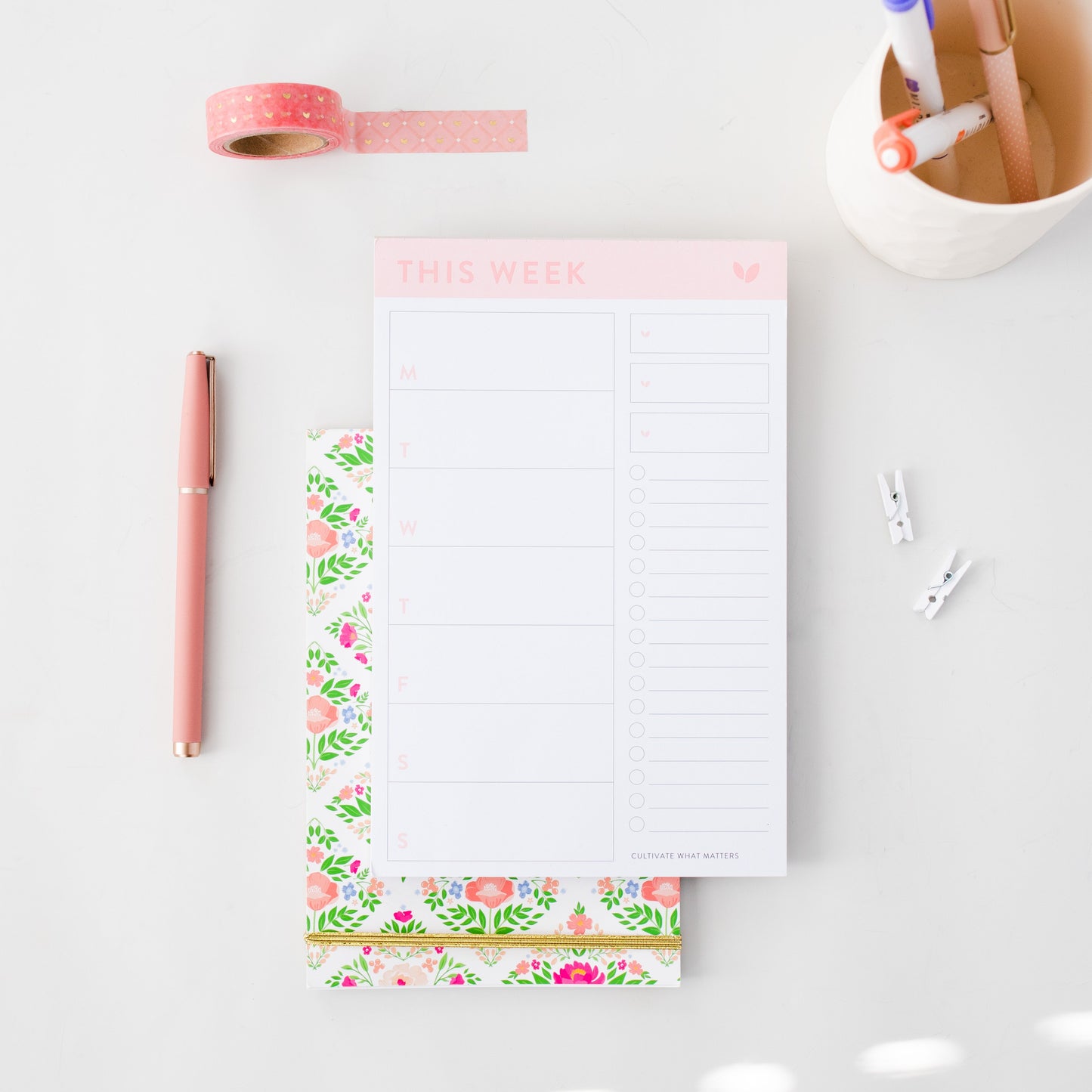 Weekly Notepad | Rose