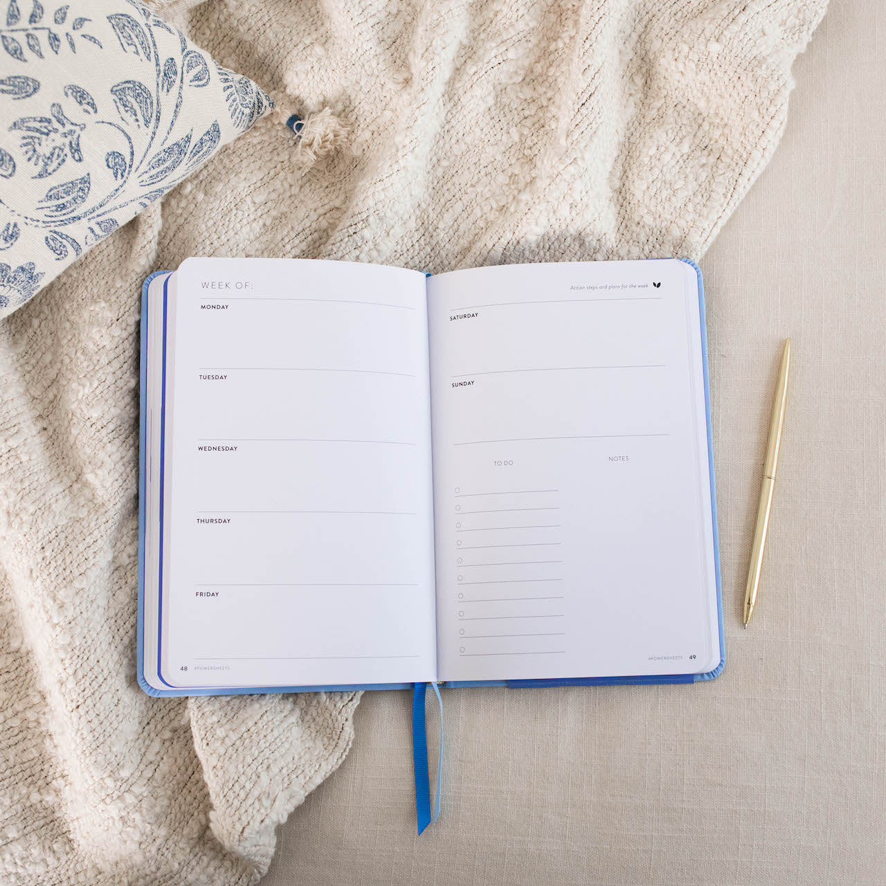 90-Day PowerSheets® Goal Planner  | Weekly Undated (Leatherette)
