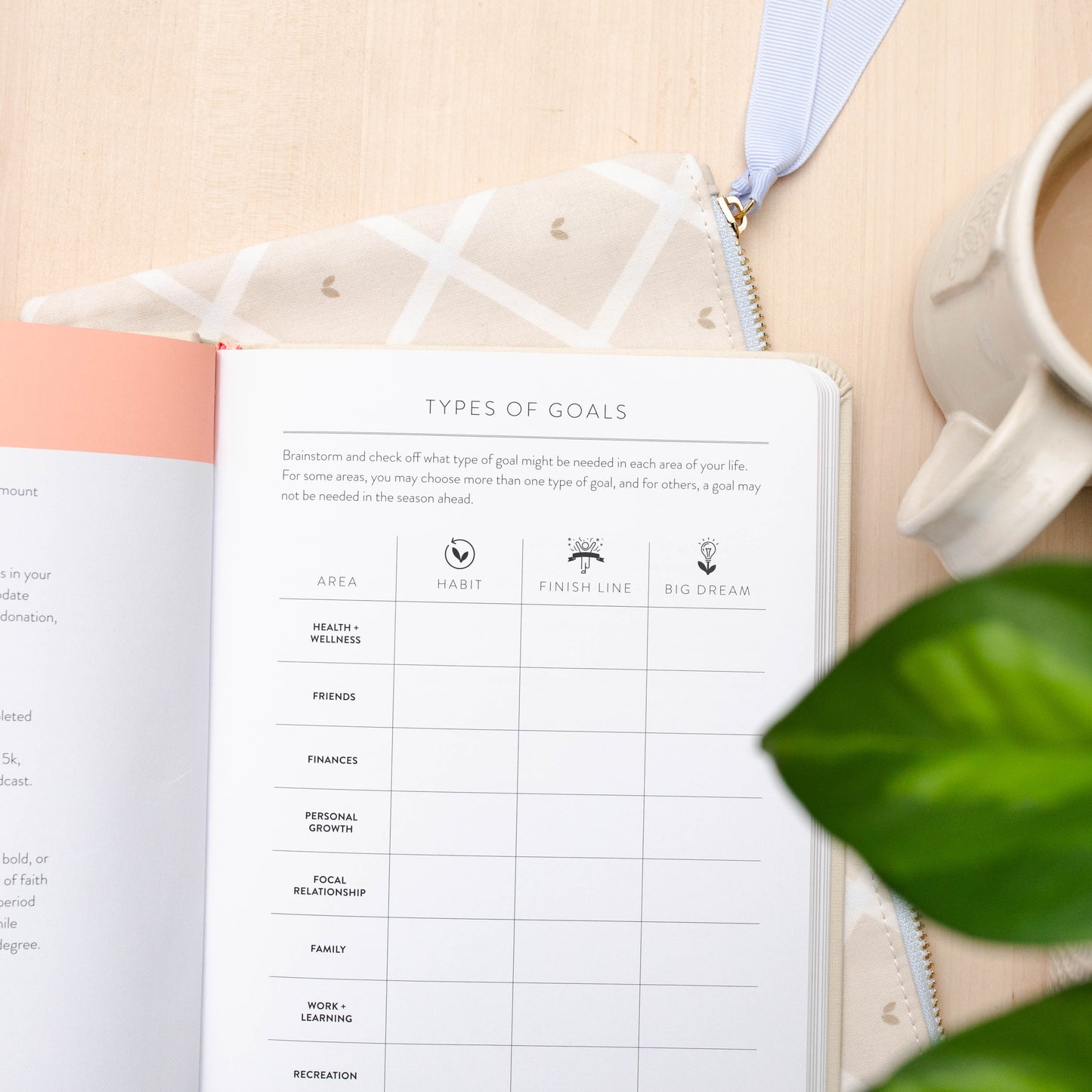 90-Day PowerSheets® Goal Planner  | Weekly Undated (Natural Linen)