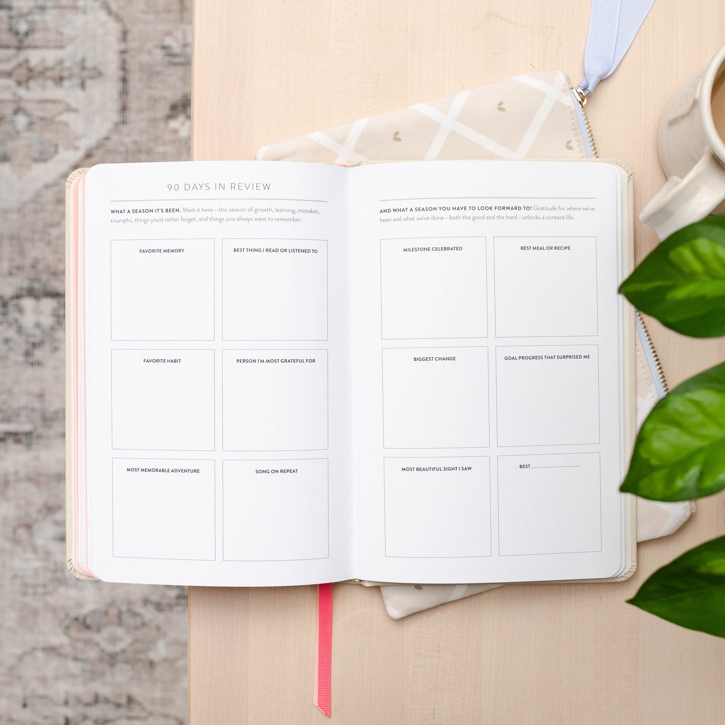 90-Day PowerSheets® Goal Planner | Weekly Undated (Natural Linen)