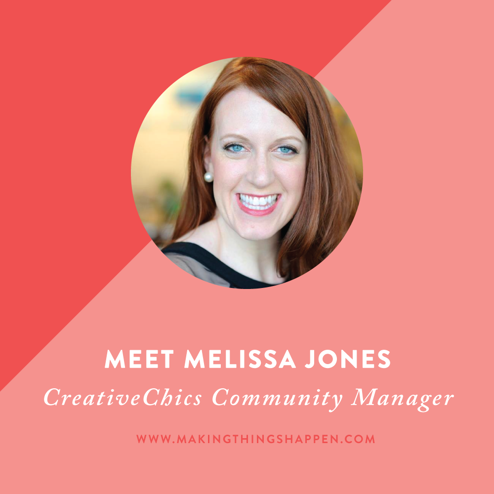 Introducing the Creative Chics Community Manager, Melissa!