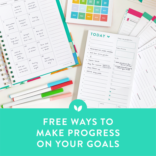 FREE Ways to Make Progress on Your Goals