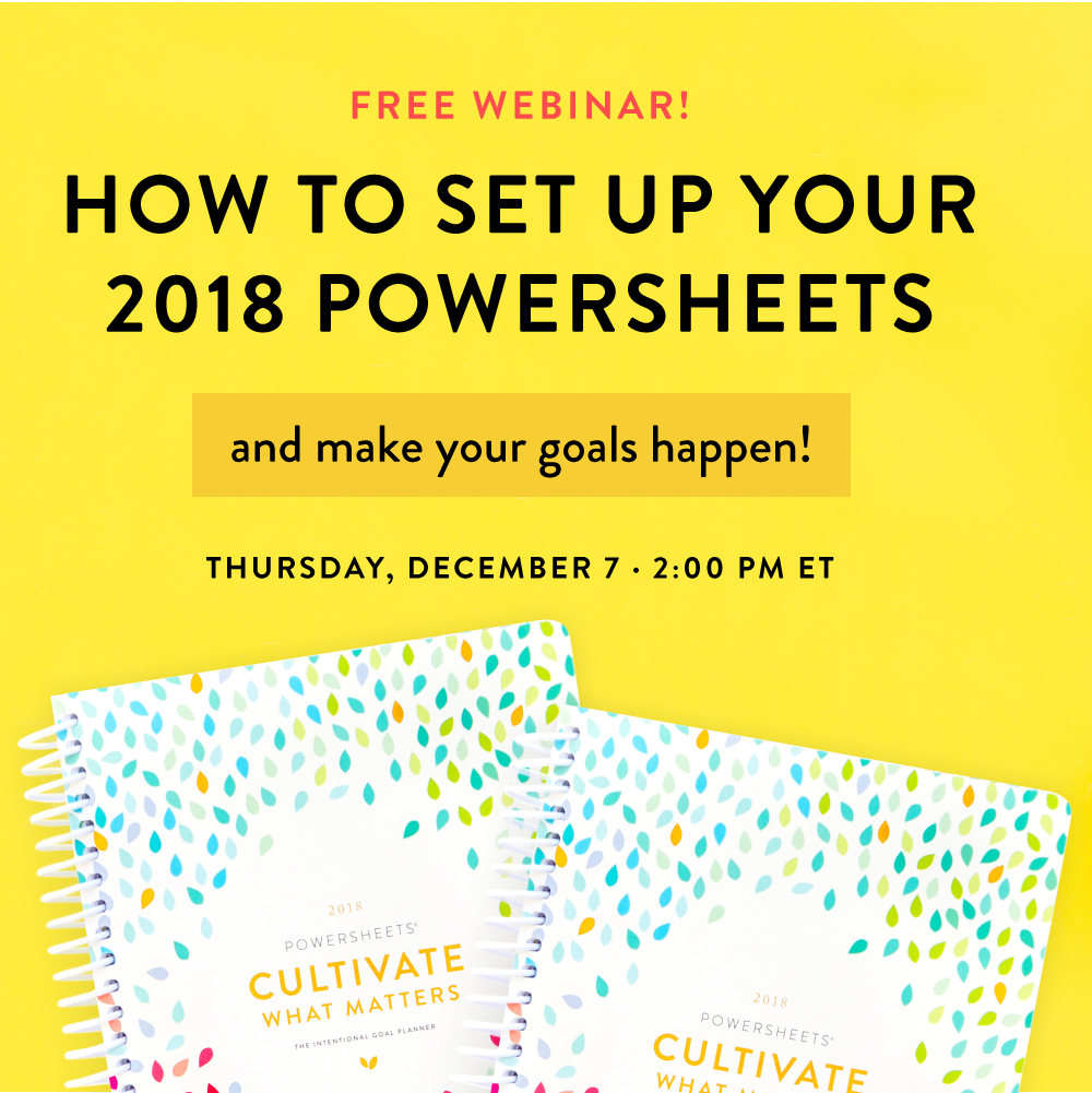 How to Set Up Your 2018 PowerSheets Cultivate