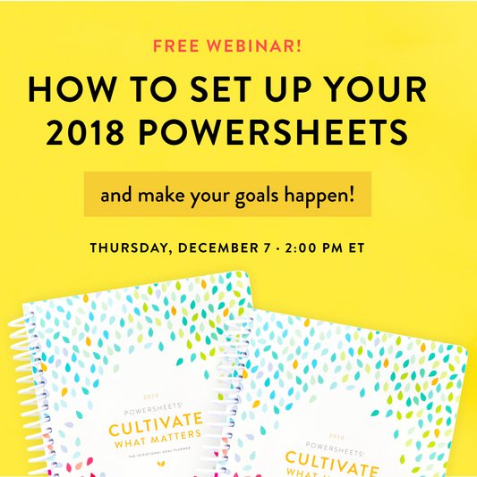 How to Set Up Your 2018 PowerSheets