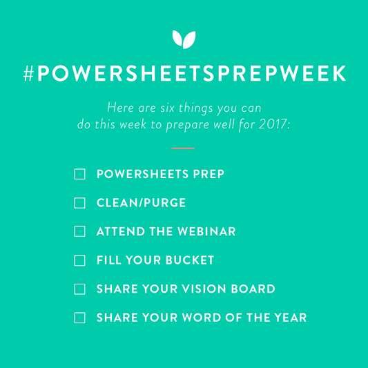 2017 PowerSheets Prep Week is here!