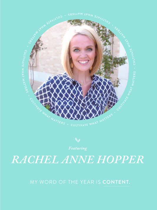 My Word of the Year – Rachel Anne Hopper