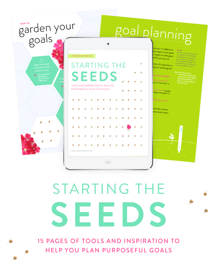 Starting the Seeds: Plan Purposeful Goals this April with the Lara Casey team!