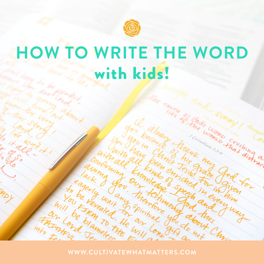 Writing the Word with Kids