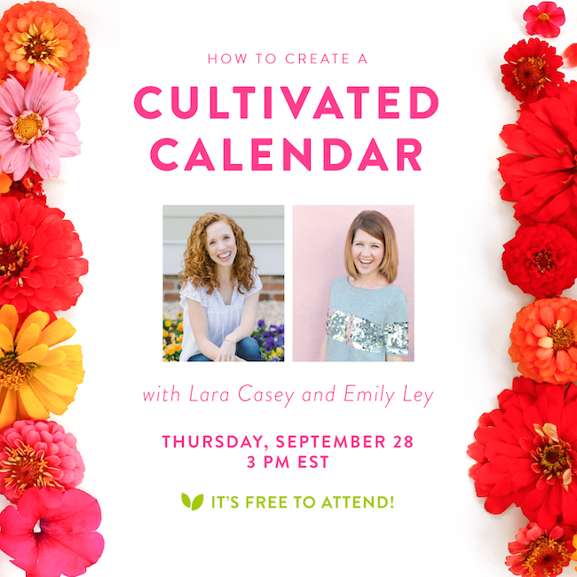 How To Create a Cultivated Calendar with Emily Ley
