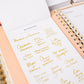 Goal Setting Sticker Book