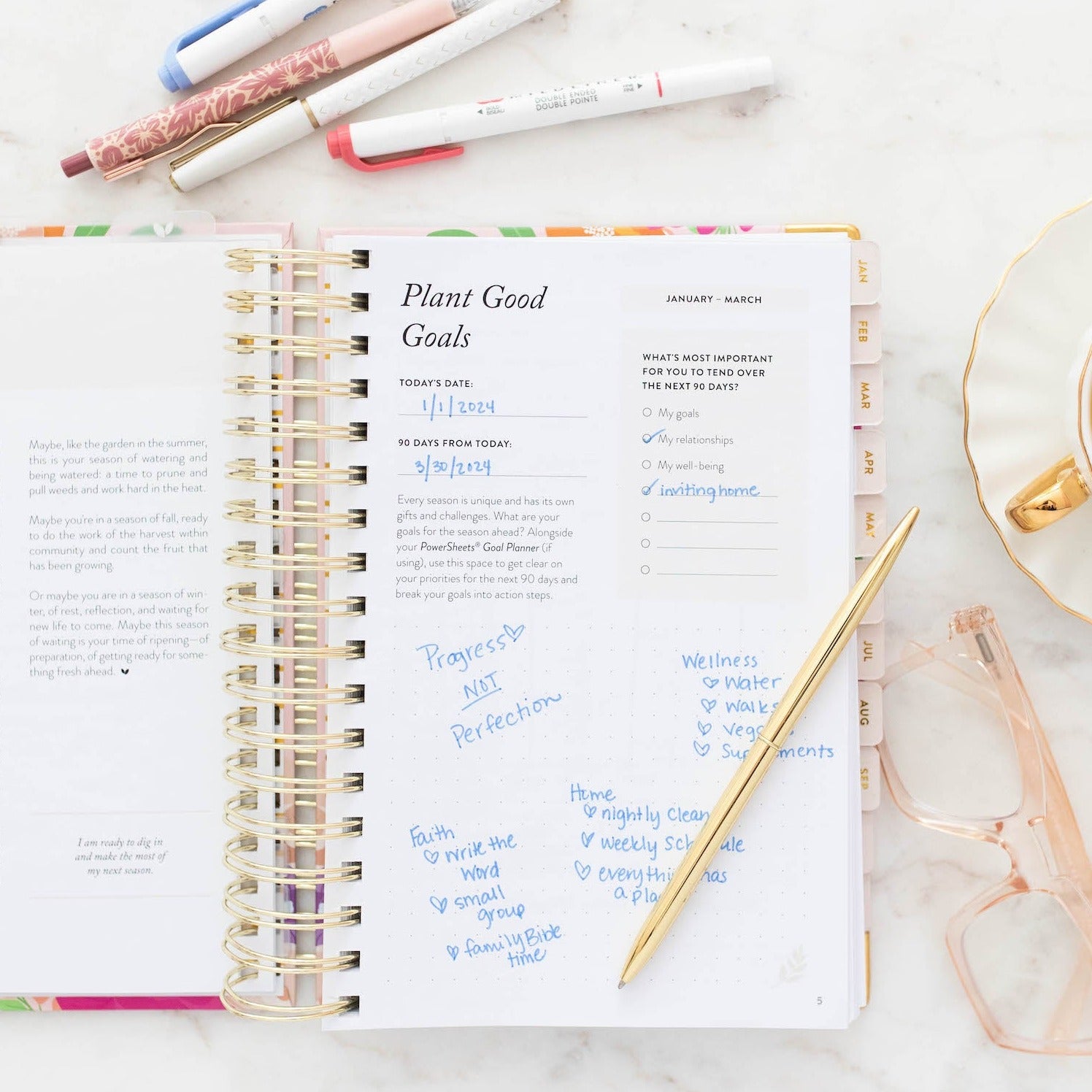 Set Up A Bullet Journal Goals, Priorities, and Celebration Page for 2024