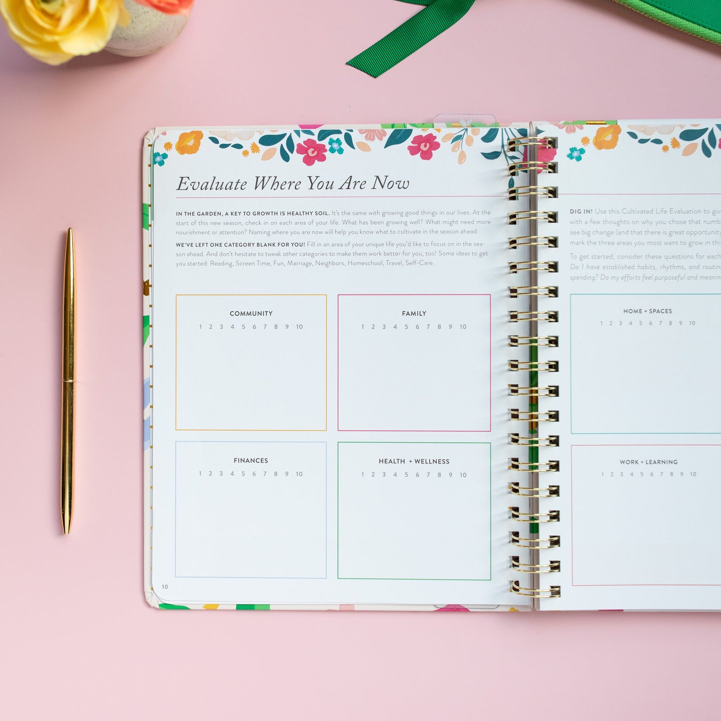 Fresh Start Weekly Goal Planner | Bold Blooms