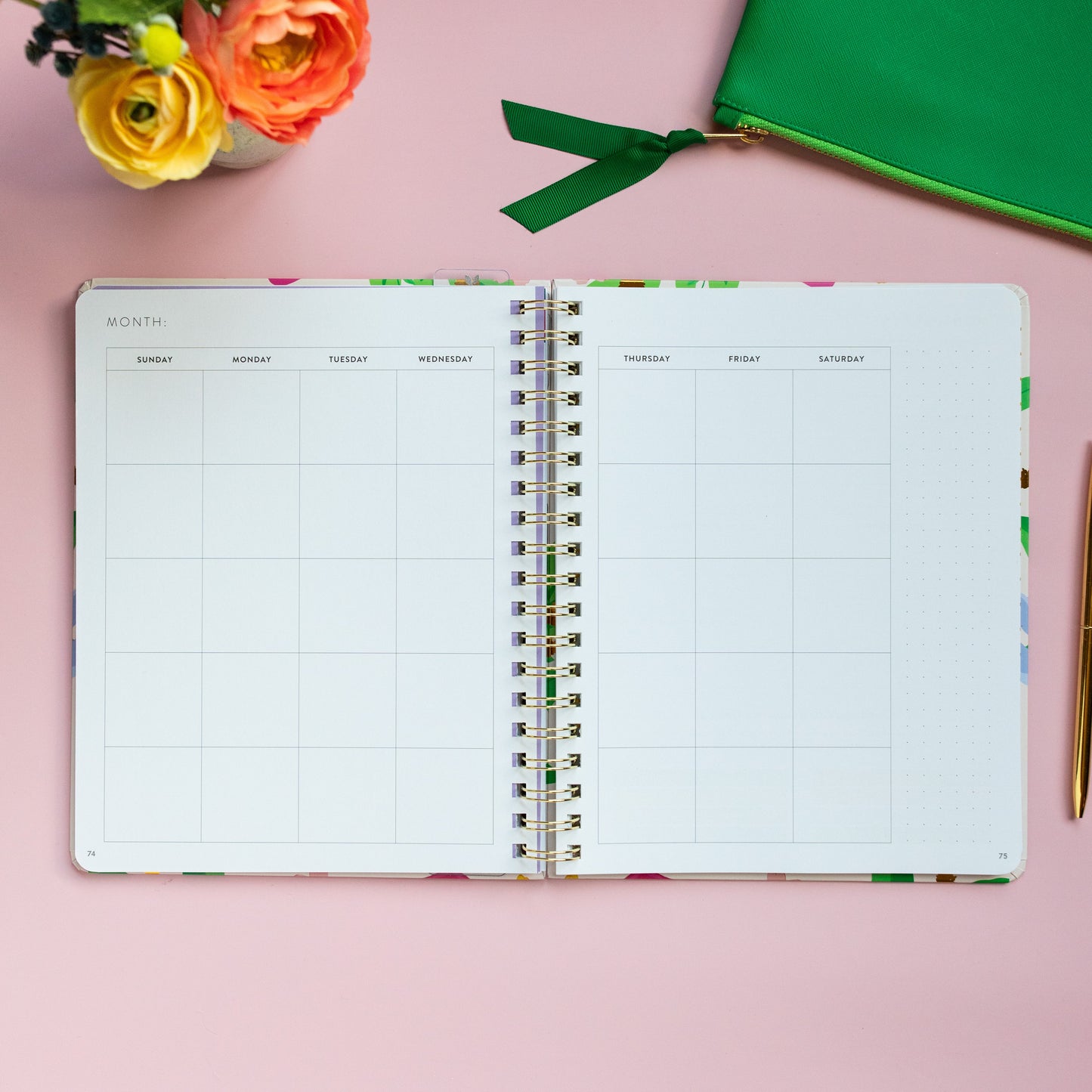 Fresh Start Weekly Goal Planner | Bold Blooms