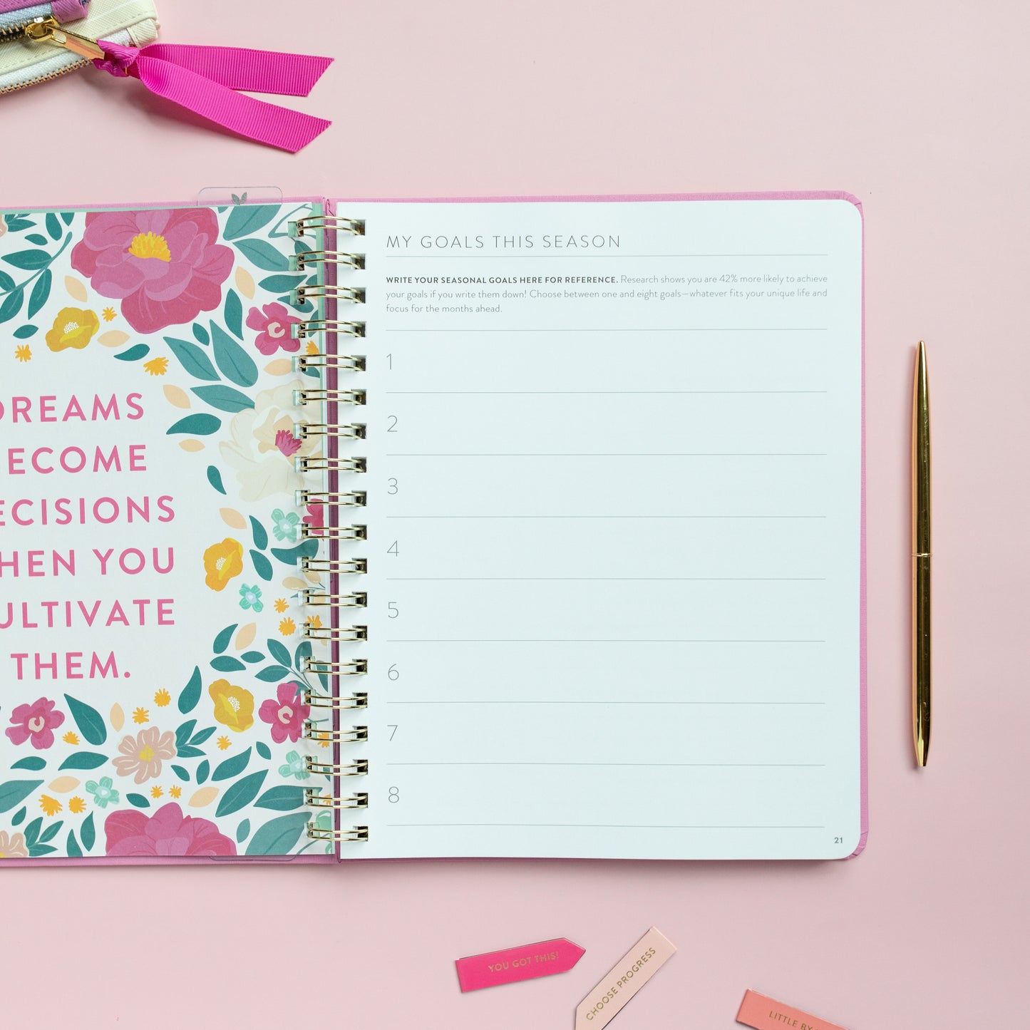 Fresh Start Weekly Goal Planner | Orchid