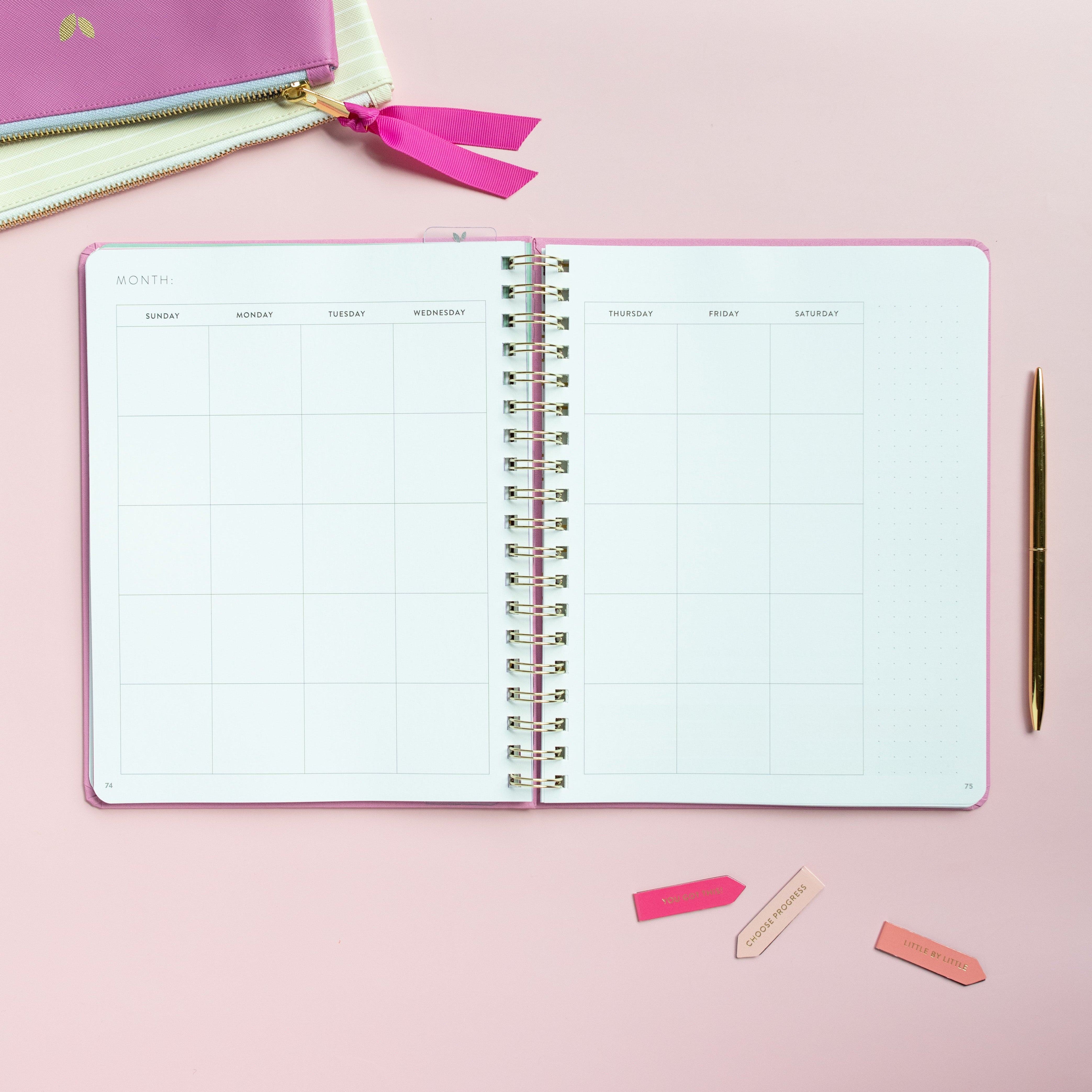 Fresh Start Weekly Goal Planner | Orchid