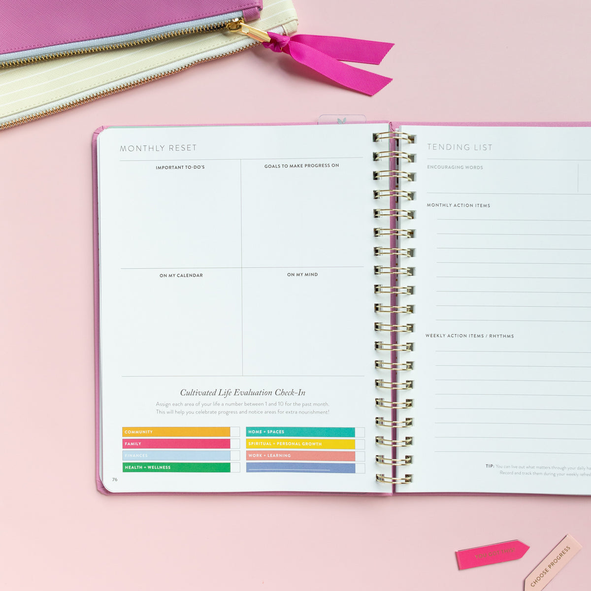 Fresh Start Weekly Goal Planner | Orchid