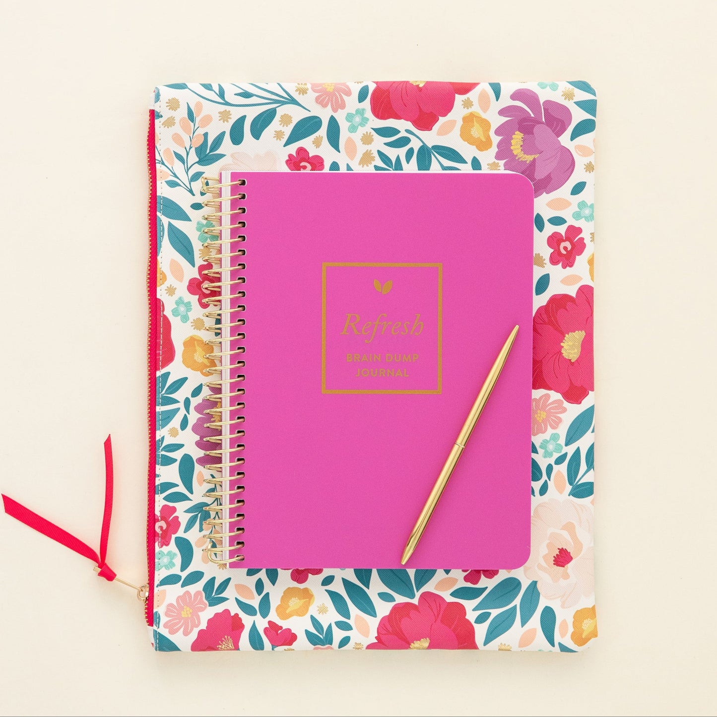 Refresh Brain Dump Journal | Bold Pink