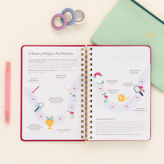 Fresh Start Daily Goal Planner® | Berry