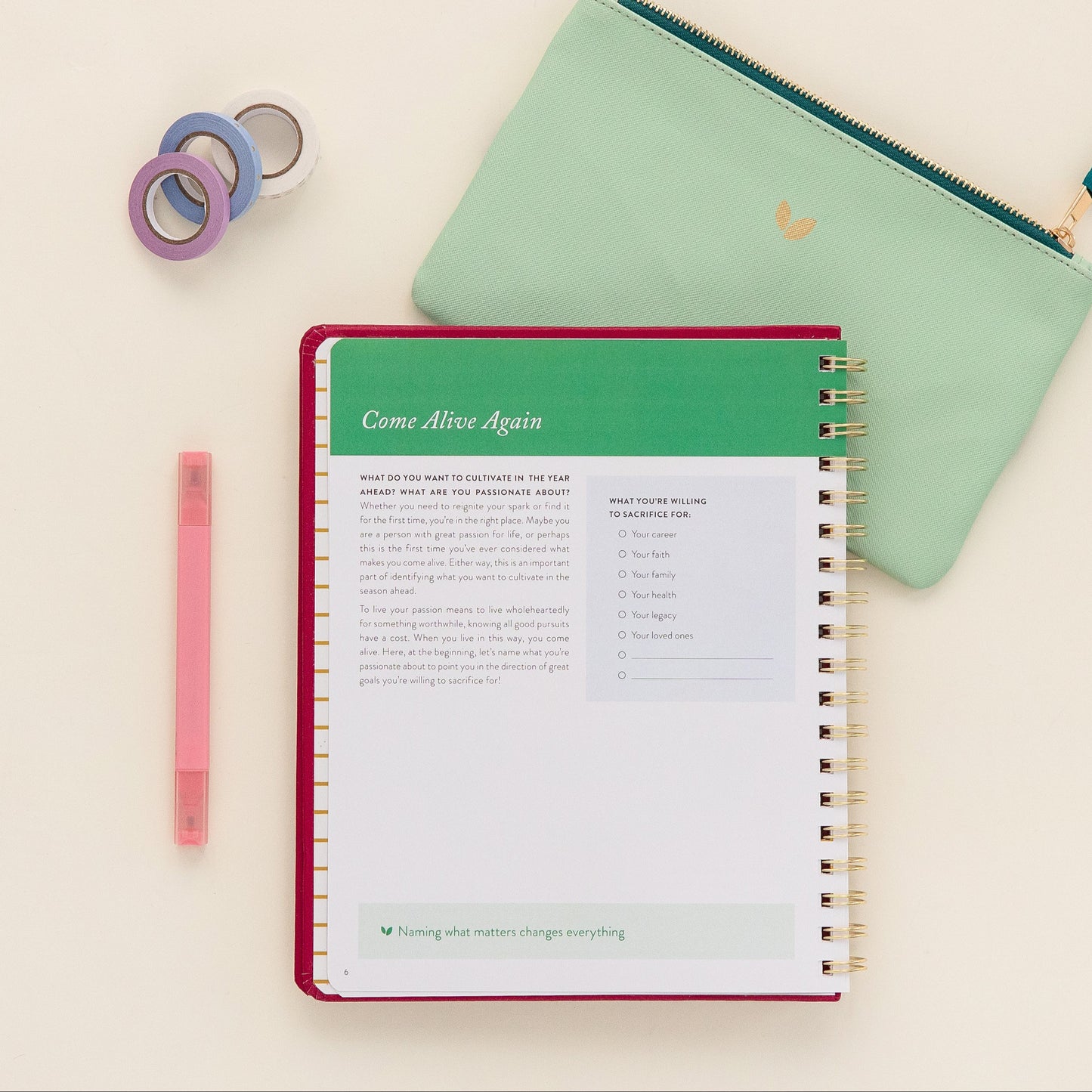 Fresh Start Weekly Goal Planner | Snowfall