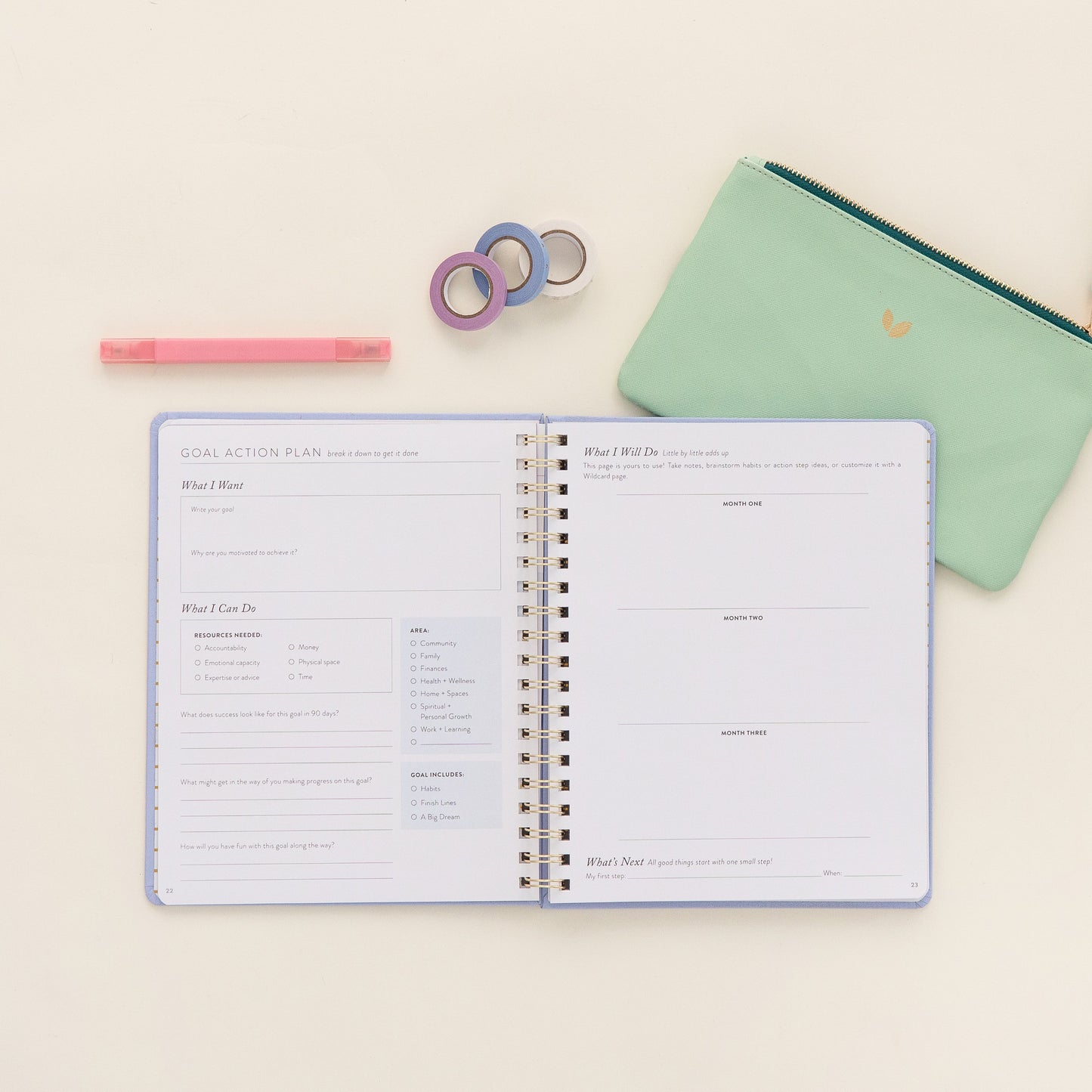 Fresh Start Weekly Goal Planner | Snowfall