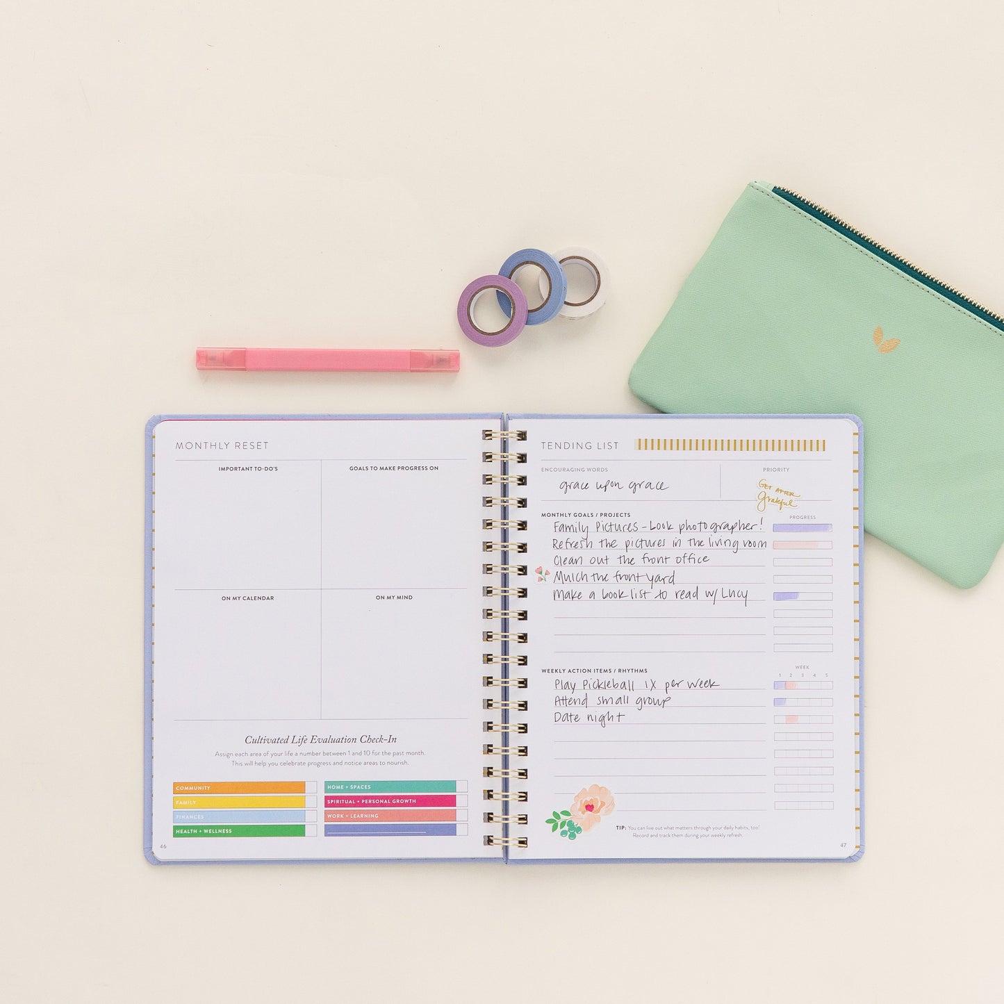 Fresh Start Weekly Goal Planner | Snowfall