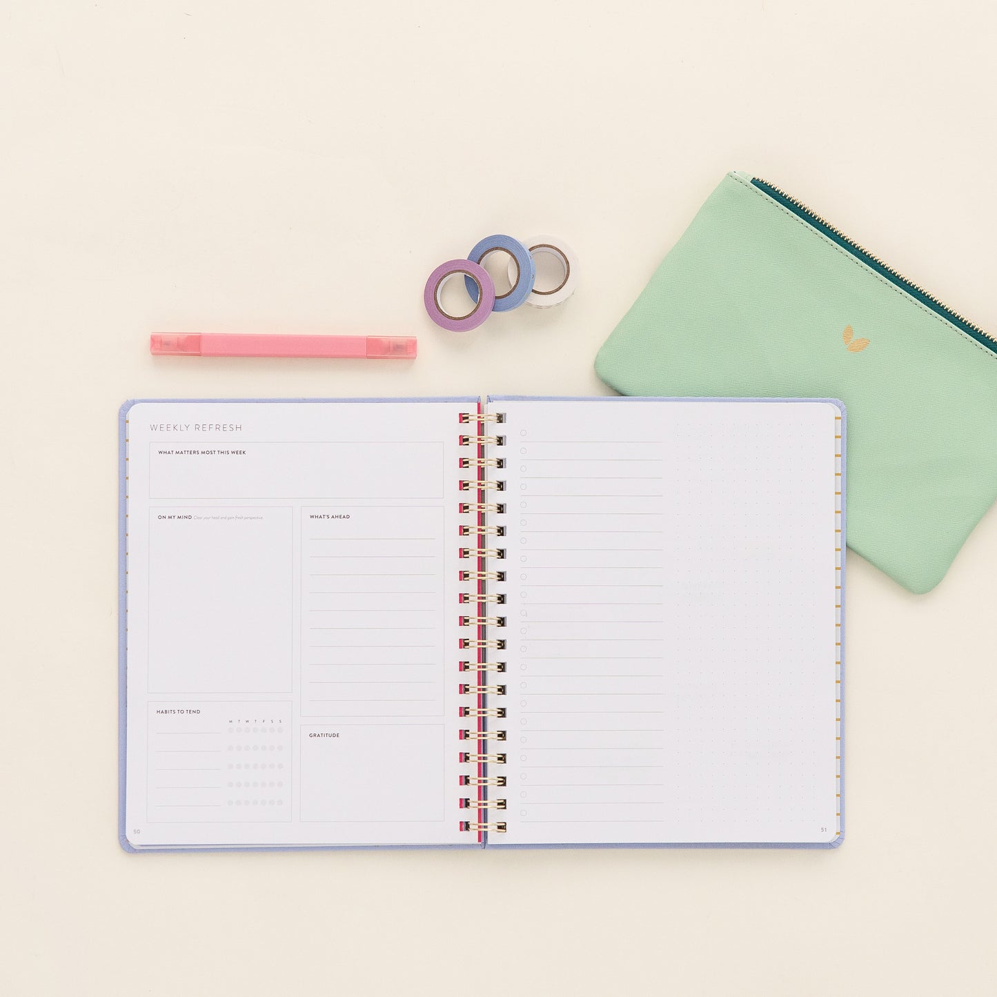 Fresh Start Weekly Goal Planner | Snowfall