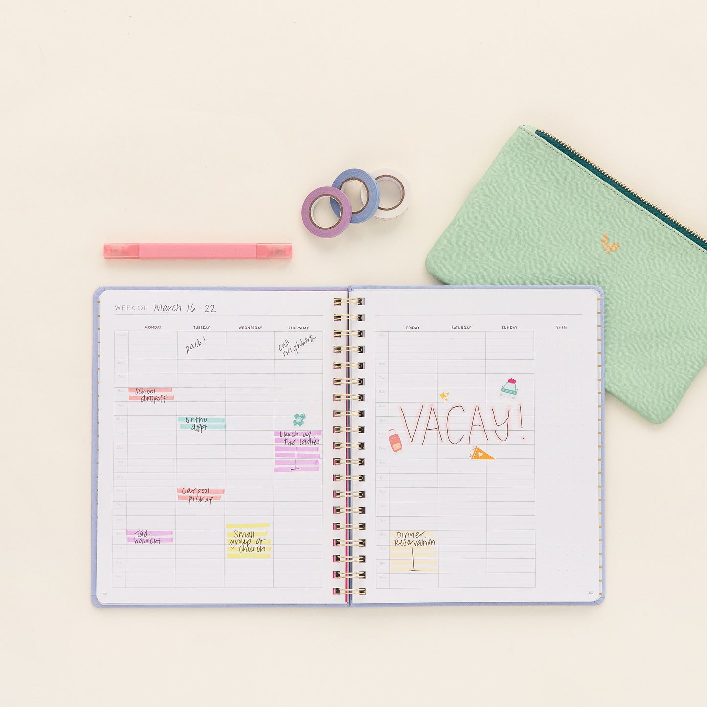 Fresh Start Weekly Goal Planner | Snowfall