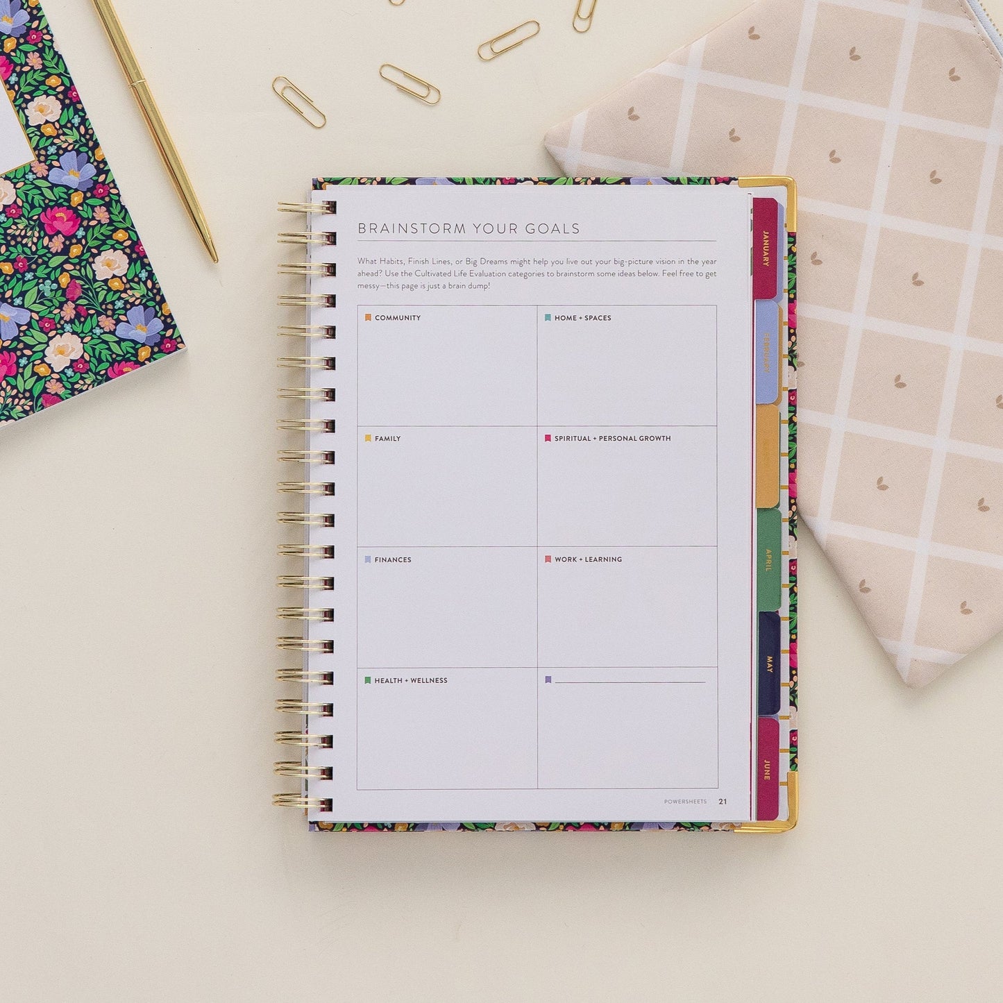 2026 One-Year PowerSheets® Goal Planner | Leaf
