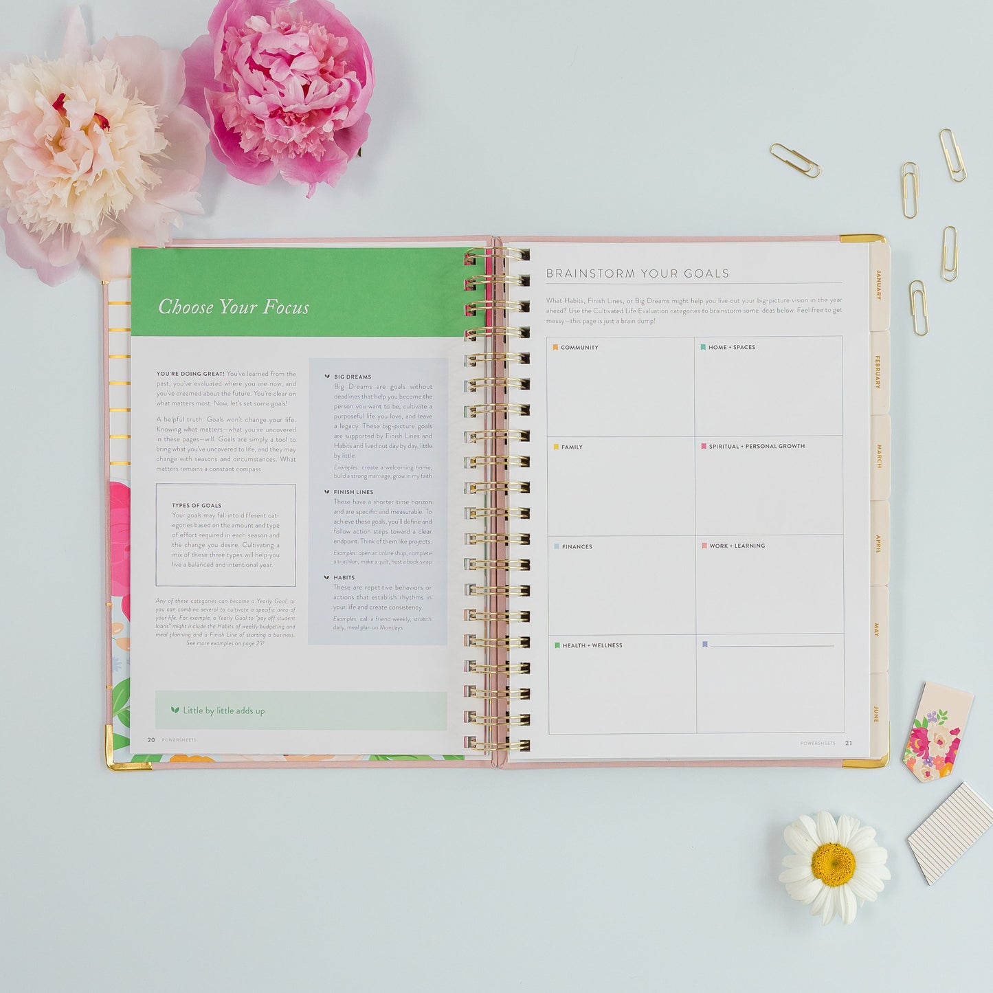 One-Year PowerSheets® Goal Planner | Blossom