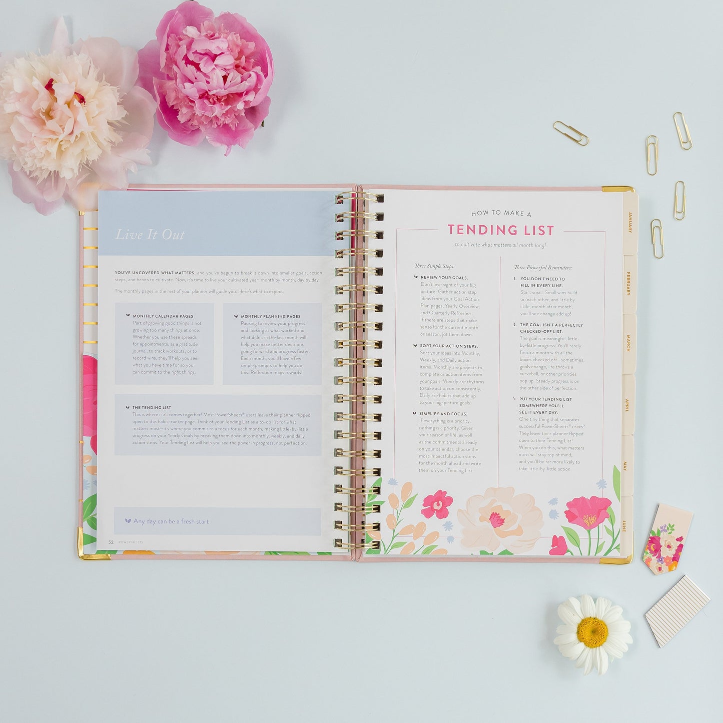 One-Year PowerSheets® Goal Planner | Blossom