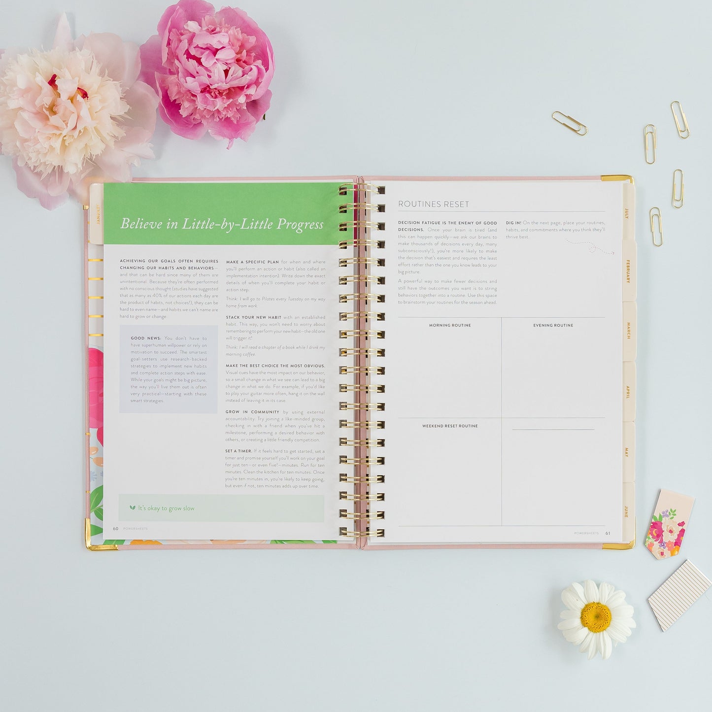 One-Year PowerSheets® Goal Planner | Blossom
