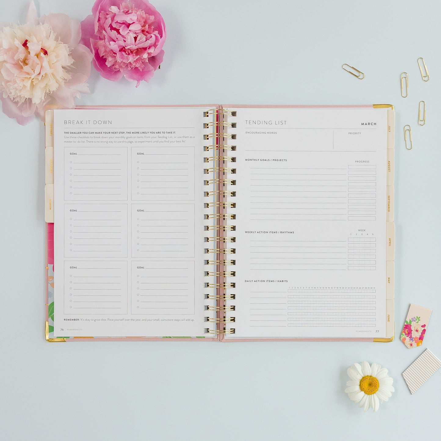 One-Year PowerSheets® Goal Planner | Blossom