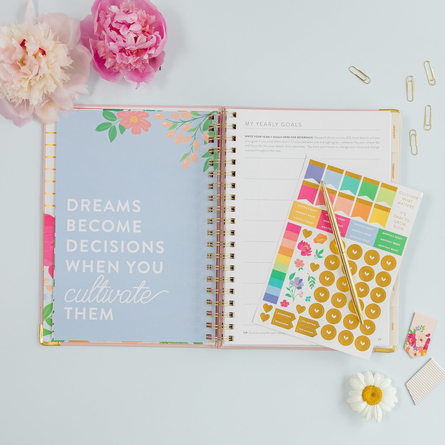 One-Year PowerSheets® Goal Planner | Blossom