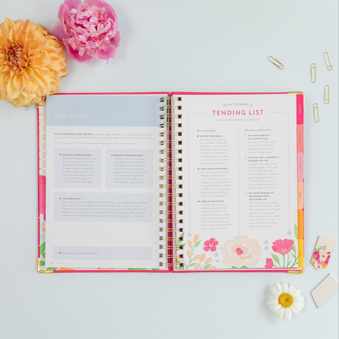 One-Year PowerSheets® Goal Planner | Peony