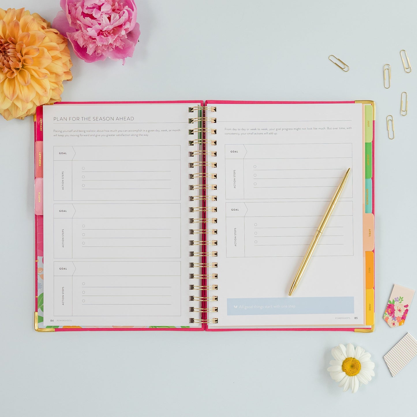 One-Year PowerSheets® Goal Planner | Marigold