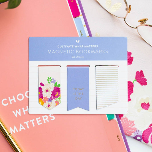 Magnetic Bookmarks | Blooms Flags