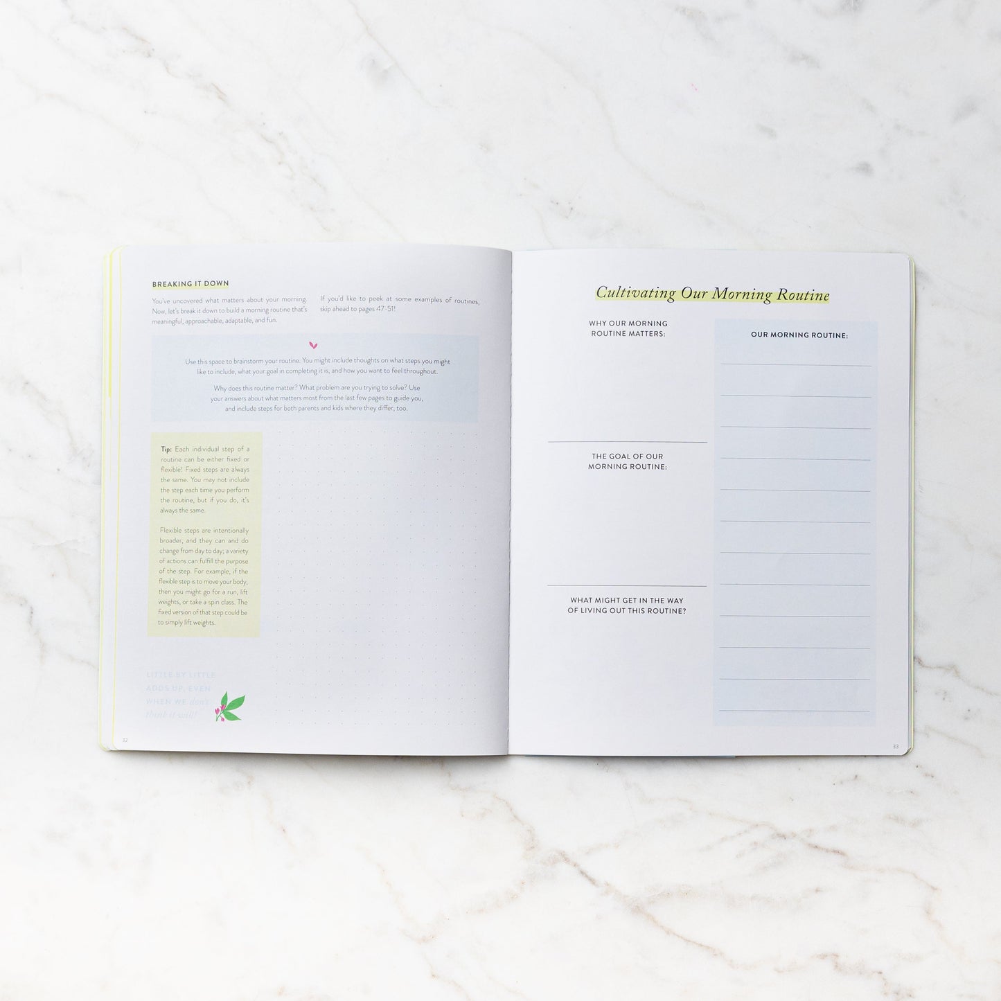 Family Morning Routines Workbook
