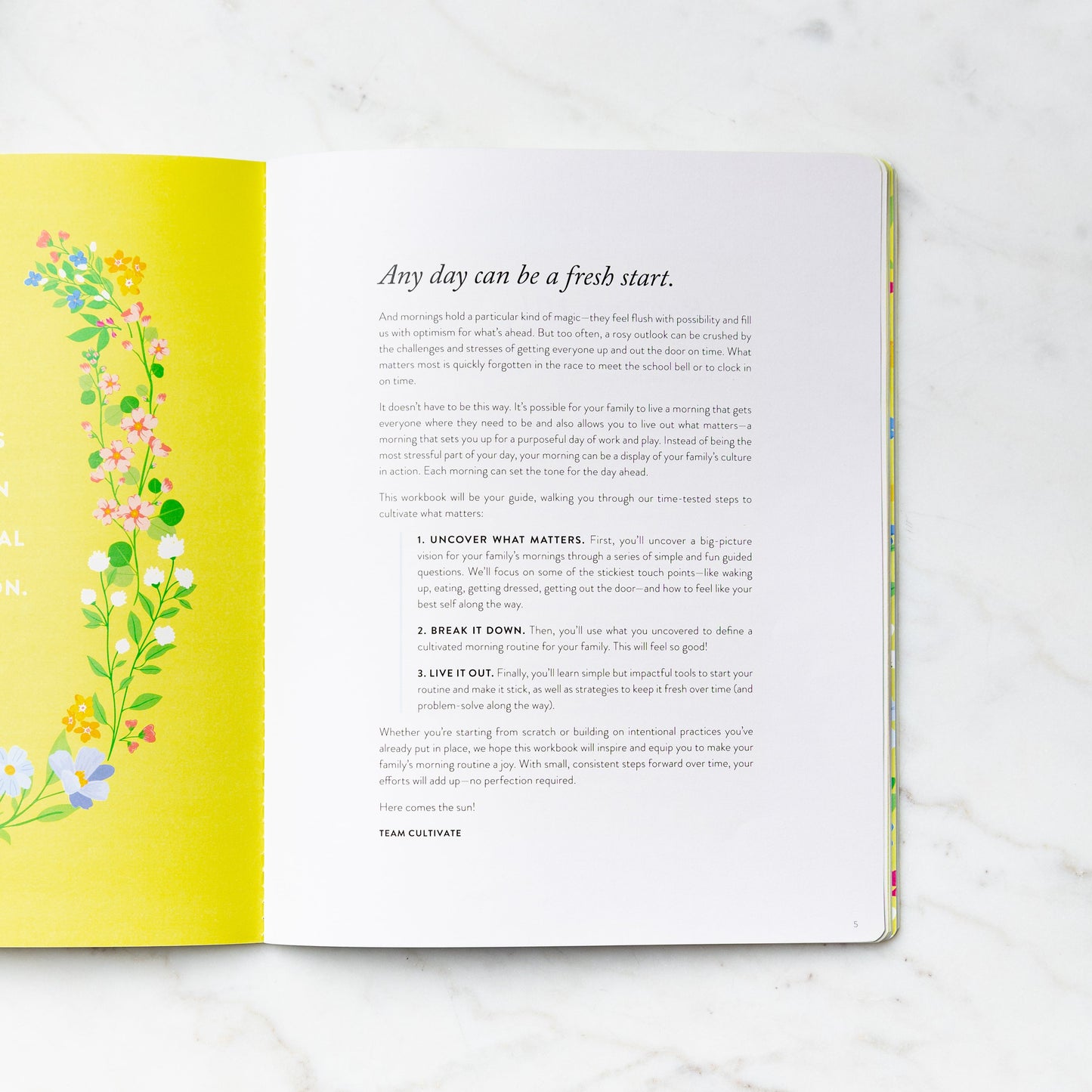 Family Morning Routines Workbook