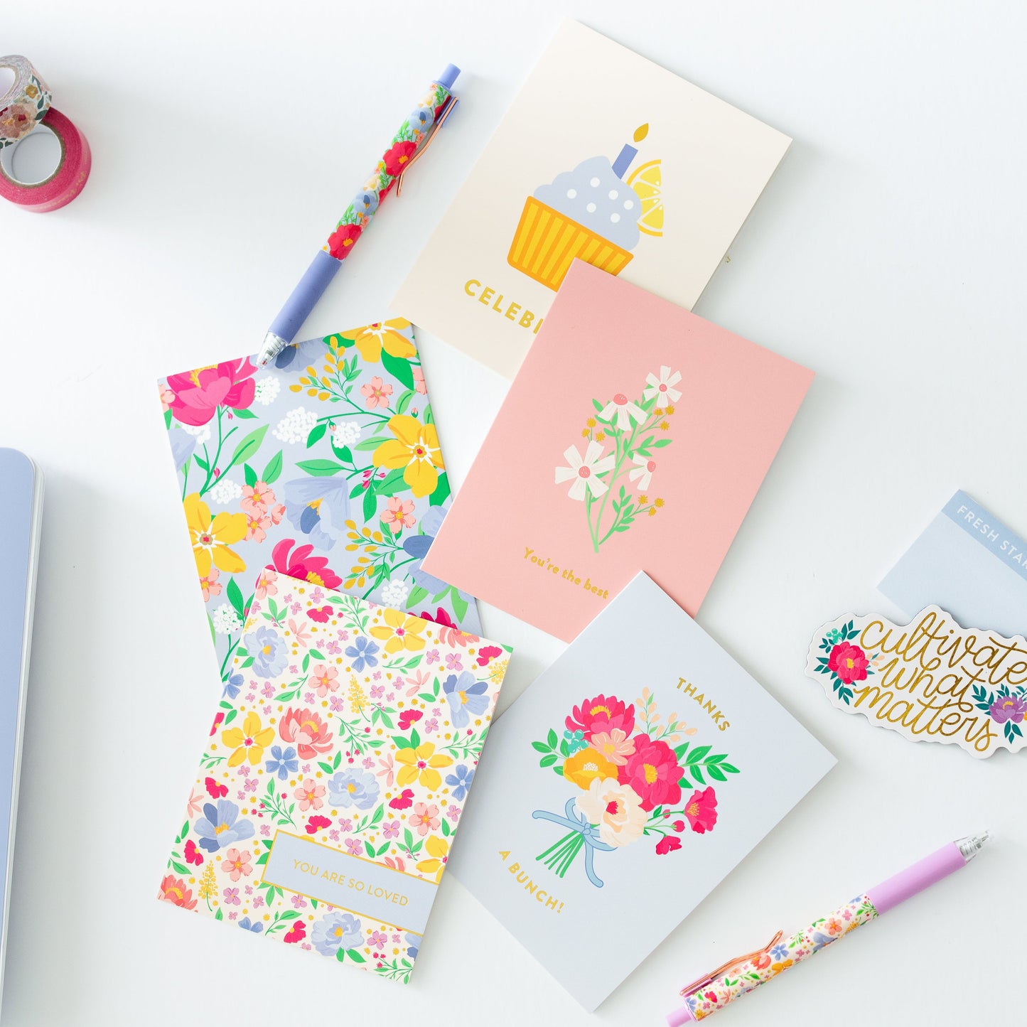 Cheerful Greeting Card Set