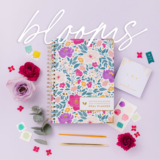 2025 One-Year PowerSheets® Goal Planner | Blooms