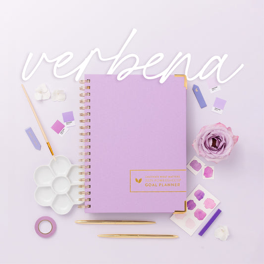 2025 One-Year PowerSheets® Goal Planner | Verbena