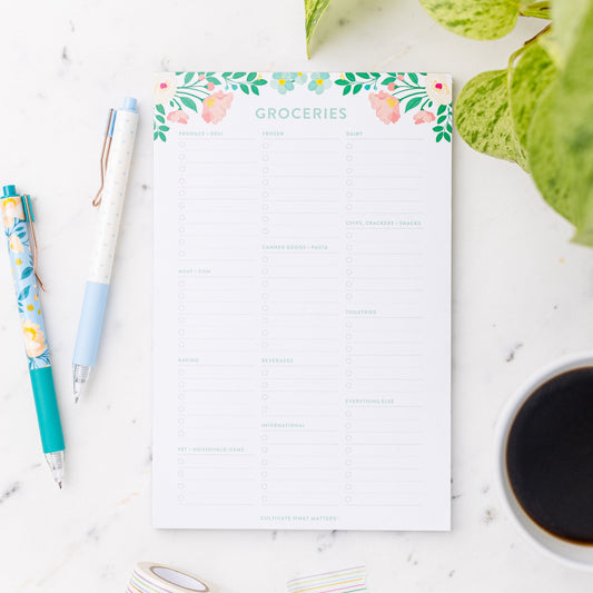 Grocery Shopping List Notepad