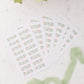 Meal Planning Journal Tabs